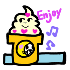 BABU series NO.10 SOFT CREAM sticker #187436