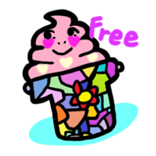 BABU series NO.10 SOFT CREAM sticker #187437