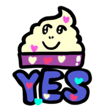 BABU series NO.10 SOFT CREAM sticker #187446