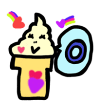 BABU series NO.10 SOFT CREAM sticker #187452
