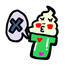 BABU series NO.10 SOFT CREAM sticker #187453