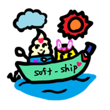 BABU series NO.10 SOFT CREAM sticker #187458