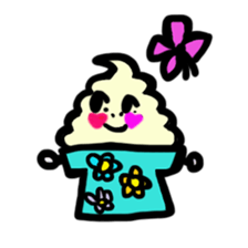 BABU series NO.10 SOFT CREAM sticker #187460