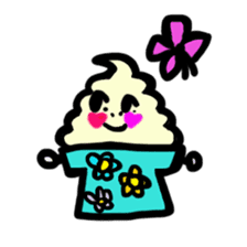 BABU series NO.10 SOFT CREAM sticker #187460