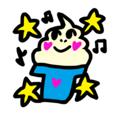 BABU series NO.10 SOFT CREAM sticker #187464