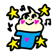BABU series NO.10 SOFT CREAM sticker #187464
