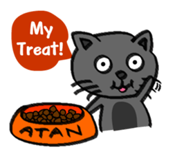 Atan and his Food sticker #187534