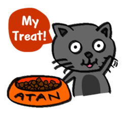 Atan and his Food sticker #187534