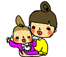 mama and baby sticker #188241