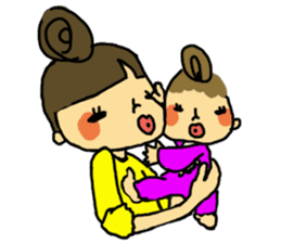 mama and baby sticker #188244