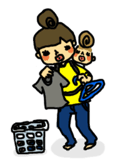 mama and baby sticker #188246