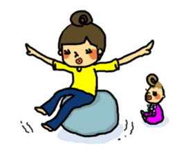 mama and baby sticker #188250