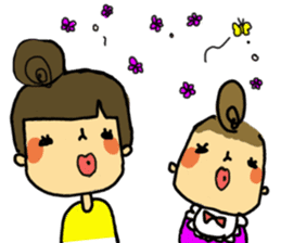 mama and baby sticker #188253