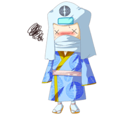 Samurai -Pretty princess & cool samurai sticker #189072