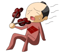 Samurai -Pretty princess & cool samurai sticker #189088