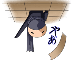 Samurai -Pretty princess & cool samurai sticker #189099