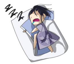 Samurai -Pretty princess & cool samurai sticker #189100