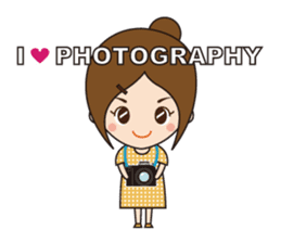 Woman Photographer sticker #189374