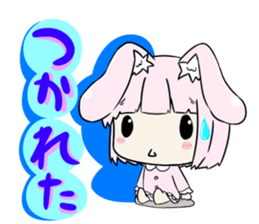 Relaxed rabbit sticker #190076