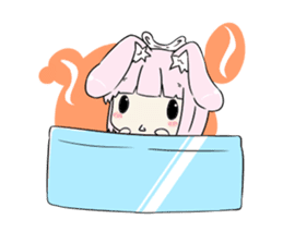 Relaxed rabbit sticker #190080