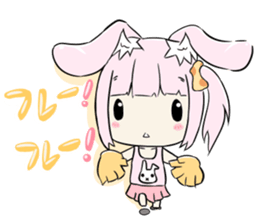 Relaxed rabbit sticker #190084