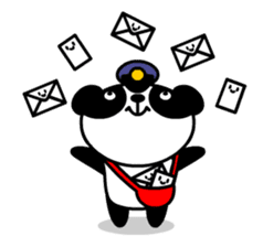 Mailman of the panda sticker #190146