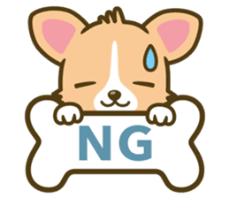 welsh corgi sticker #190638