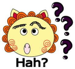 Okinawan Talky Shisa ~dialects in ROMAN~ sticker #191560