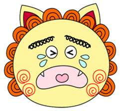 Okinawan Talky Shisa ~dialects in ROMAN~ sticker #191563