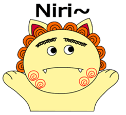 Okinawan Talky Shisa ~dialects in ROMAN~ sticker #191568