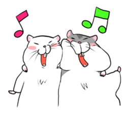 hamster stamp sticker #191617