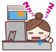 imoimo-girl<office Ver.> sticker #191897