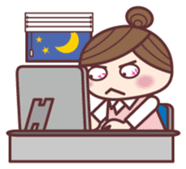 imoimo-girl<office Ver.> sticker #191898