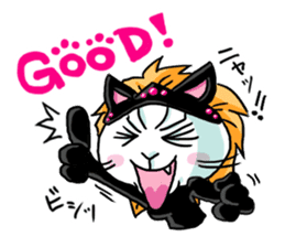 nekomimikamen and samurai kappa sticker #191987