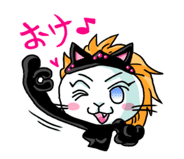 nekomimikamen and samurai kappa sticker #191988