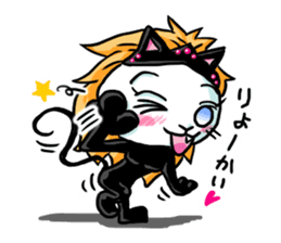 nekomimikamen and samurai kappa sticker #191991