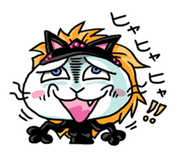 nekomimikamen and samurai kappa sticker #191994