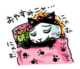 nekomimikamen and samurai kappa sticker #191998