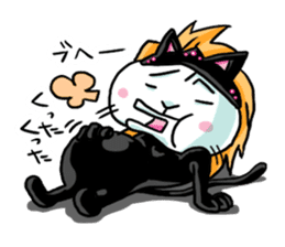 nekomimikamen and samurai kappa sticker #192002