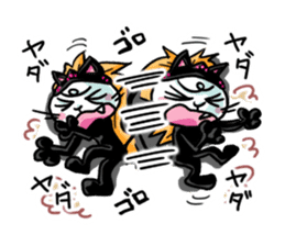 nekomimikamen and samurai kappa sticker #192005