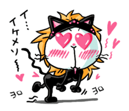 nekomimikamen and samurai kappa sticker #192007