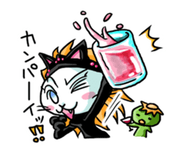 nekomimikamen and samurai kappa sticker #192021