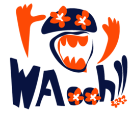 Wao!!Happy Skeleton sticker #192066