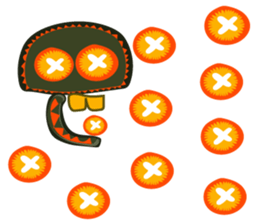 Wao!!Happy Skeleton sticker #192071