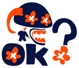 Wao!!Happy Skeleton sticker #192077