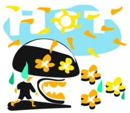 Wao!!Happy Skeleton sticker #192093