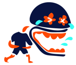 Wao!!Happy Skeleton sticker #192094