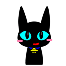 Black Cat Yu-korin sticker #192105