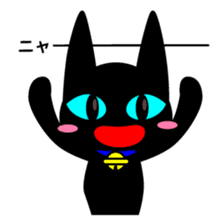 Black Cat Yu-korin sticker #192107