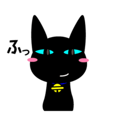 Black Cat Yu-korin sticker #192110